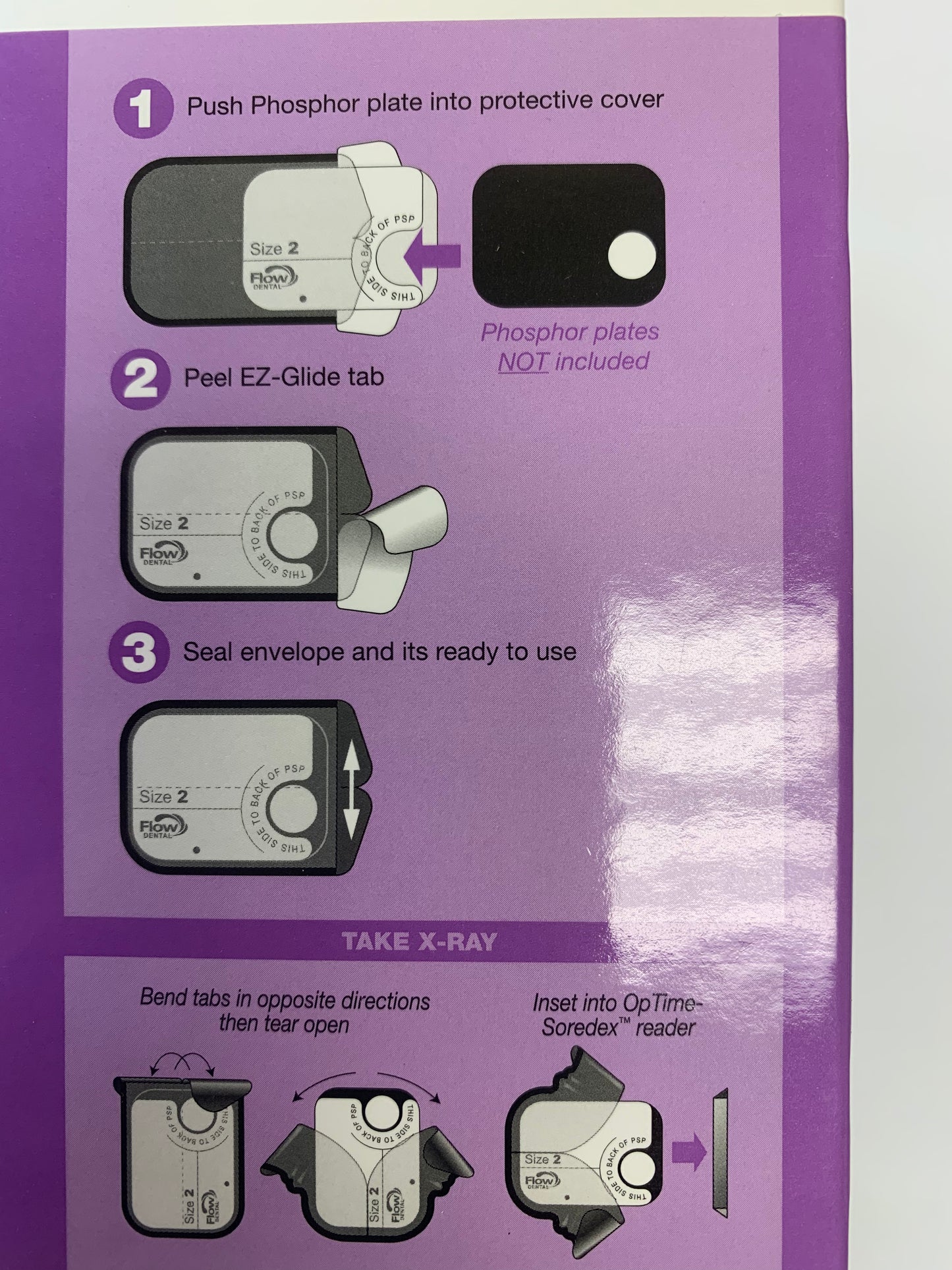 X-ray barrier envelopes size2 Flow Dental