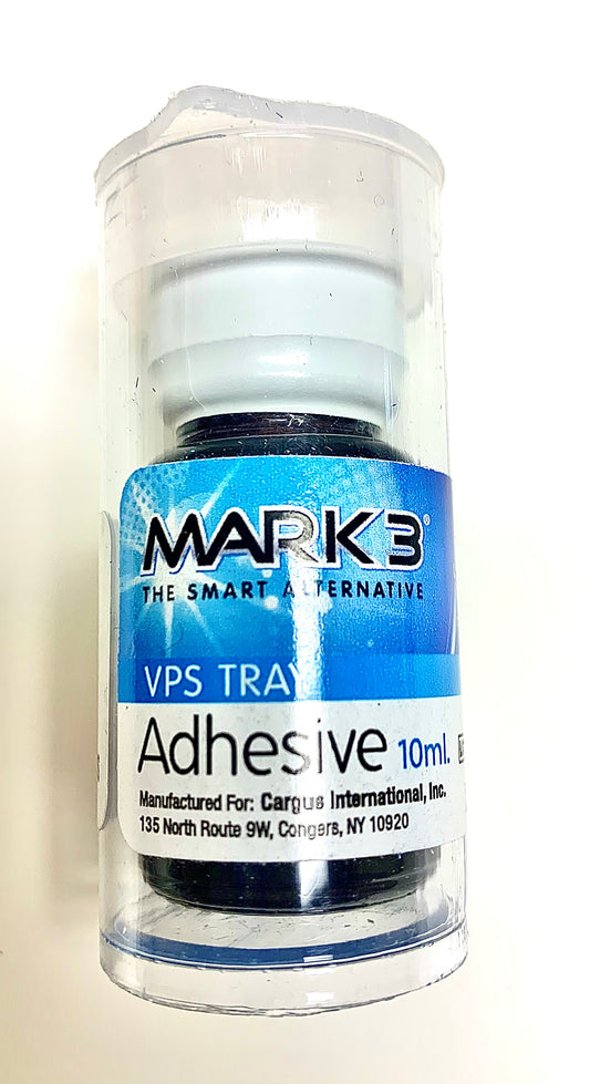 Tray adhesive for vps 10 ml bottle.