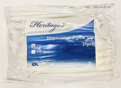 Surgical suction white 1/8 inch,  25 per bag